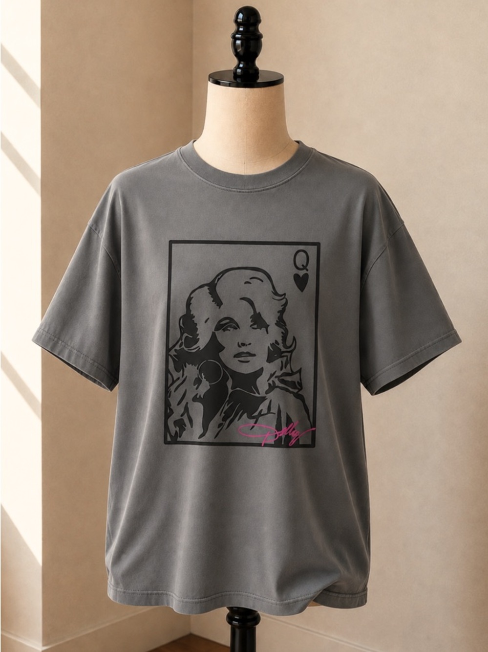 Rip Dolly Parton Queen of Country Music Grey T-Shirt